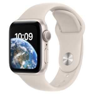 Apple Watch SE GPS 40mm Starlight Aluminium Case with Starlight Sport - Image 1