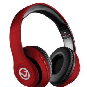 Volkano Wireless Bluetooth Headphones - Phonic Series - Red - Image 1